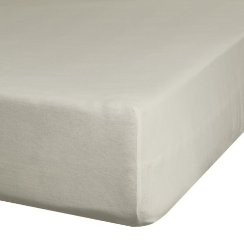 Prześcieradło satynowe z gumką 180x200 Nova beżowe na wysoki materac 30 cm Eurofirany Prześcieradło satynowe z gumką 180x200 Nova beżowe na wysoki materac 30 cm Eurofirany