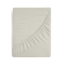 Prześcieradło satynowe z gumką 180x200 Nova beżowe na wysoki materac 30 cm Eurofirany Prześcieradło satynowe z gumką 180x200 Nova beżowe na wysoki materac 30 cm Eurofirany
