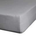 Prześcieradło satynowe z gumką 180x200 Nova stalowe na wysoki materac 30 cm Eurofirany Prześcieradło satynowe z gumką 180x200 Nova stalowe na wysoki materac 30 cm Eurofirany