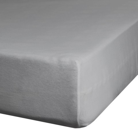 Prześcieradło satynowe z gumką 180x200 Nova stalowe na wysoki materac 30 cm Eurofirany Prześcieradło satynowe z gumką 180x200 Nova stalowe na wysoki materac 30 cm Eurofirany