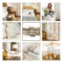 Zasłona 140x250 Luna 2 biała beżowa liście welurowa gotowa na przelotkach Limited Collection Eurofirany Zasłona 140x250 Luna 2 biała beżowa liście welurowa gotowa na przelotkach Limited Collection Eurofirany