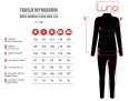 Dres damski długi 341 welurowy 2XL granatowy w paski Luna Dres damski długi 341 welurowy 2XL granatowy w paski Luna