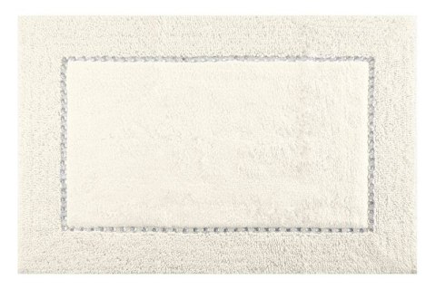 Dywanik 60x90 Chic kremowy z bawełny zdobiony kryształkami w stylu glamour Eurofirany Dywanik 60x90 Chic kremowy z bawełny zdobiony kryształkami w stylu glamour Eurofirany