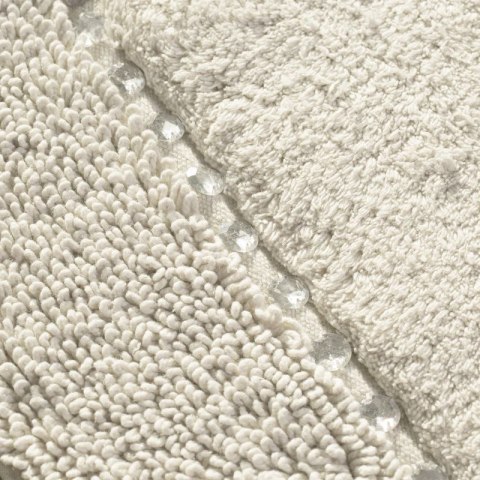 Dywanik 60x90 Chic kremowy z bawełny zdobiony kryształkami w stylu glamour Eurofirany Dywanik 60x90 Chic kremowy z bawełny zdobiony kryształkami w stylu glamour Eurofirany
