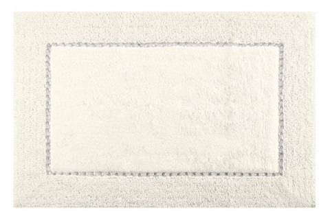 Dywanik 60x90 Chic kremowy z bawełny zdobiony kryształkami w stylu glamour Eurofirany Dywanik 60x90 Chic kremowy z bawełny zdobiony kryształkami w stylu glamour Eurofirany