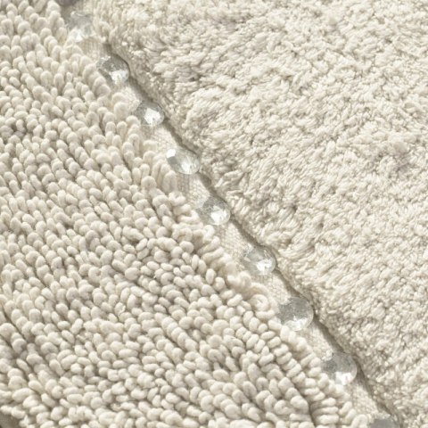 Dywanik 60x90 Chic kremowy z bawełny zdobiony kryształkami w stylu glamour Eurofirany Dywanik 60x90 Chic kremowy z bawełny zdobiony kryształkami w stylu glamour Eurofirany