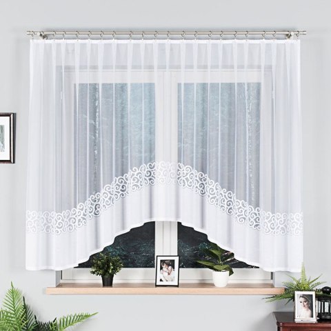 Firana 350x155 Daniela biała żakardowa gotowa 017788/FBL/001/350155/1 Firana 350x155 Daniela biała żakardowa gotowa 017788/FBL/001/350155/1