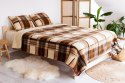 Komplet wełniany merynos - kołdra 155x200 - 2 poduszki 50x60 - prześcieradło wełniane 155x200 - Krata brązowy Wyroby rehabilitac Komplet wełniany merynos - kołdra 155x200 - 2 poduszki 50x60 - prześcieradło wełniane 155x200 - Krata brązowy Wyroby rehabilitac