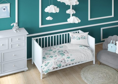 Pościel bawełniana 140x200 miś koala turkusowa dziecięca zapinana na suwak 3269 B KARO Kraina Snów Pościel bawełniana 140x200 miś koala turkusowa dziecięca zapinana na suwak 3269 B KARO Kraina Snów