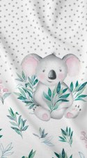 Pościel bawełniana 140x200 miś koala turkusowa dziecięca zapinana na suwak 3269 B KARO Kraina Snów Pościel bawełniana 140x200 miś koala turkusowa dziecięca zapinana na suwak 3269 B KARO Kraina Snów