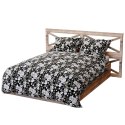 Pościel bawełniana 160x200 Peony dark czarna szara peonie kwiaty Bawełna 3 Pościel bawełniana 160x200 Peony dark czarna szara peonie kwiaty Bawełna 3