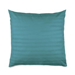 Poszewka bambusowa 40x40 turkusowa paski satyna bawełniana jednobarwna Bamboo 23