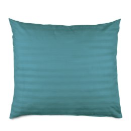 Poszewka bambusowa 50x60 turkusowa paski satyna bawełniana jednobarwna Bamboo 23