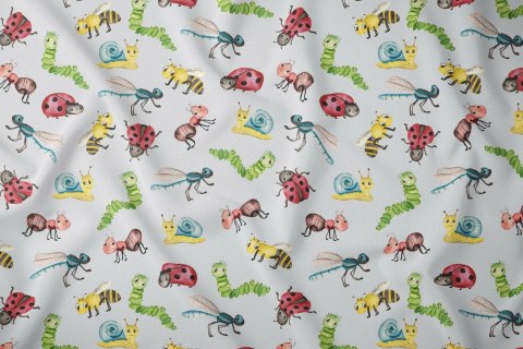 Poszewka bawełniana 70x80 biedronki dziecięca zapinana na suwak 3694 D KARO Kraina Snów Poszewka bawełniana 70x80 biedronki dziecięca zapinana na suwak 3694 D KARO Kraina Snów