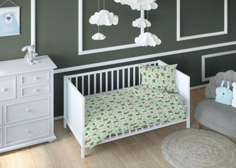 Poszewka bawełniana 70x80 biedronki zielona dziecięca zapinana na suwak 3807 C KARO Kraina Snów Poszewka bawełniana 70x80 biedronki zielona dziecięca zapinana na suwak 3807 C KARO Kraina Snów