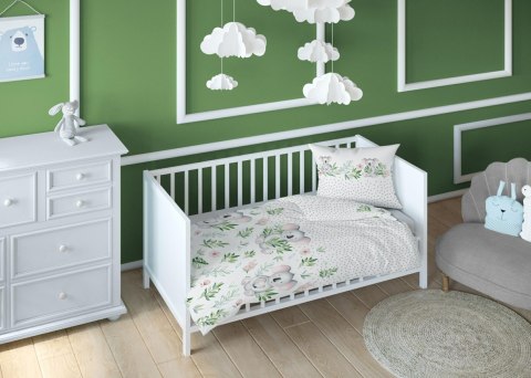 Poszewka bawełniana 70x80 miś koala zielona dziecięca zapinana na suwak 3269 A KARO Kraina Snów Poszewka bawełniana 70x80 miś koala zielona dziecięca zapinana na suwak 3269 A KARO Kraina Snów