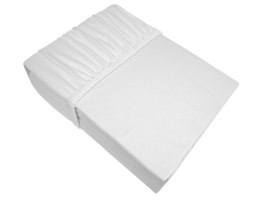 Prześcieradło jersey 180x200 białe z gumką Bielbaw