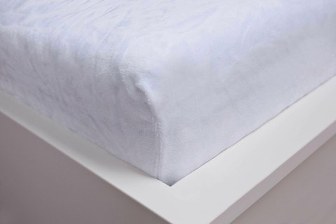 Prześcieradło z mikrofibry 180x200 białe z gumką JF25 Prześcieradło z mikrofibry 180x200 białe z gumką JF25