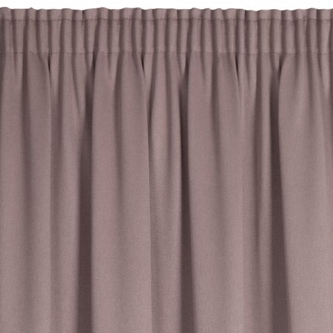 Zasłona 130x300 Carlo pudrowy róż zaciemniająca strukturalna typu blackout gotowa na taśmie Eurofirany Zasłona 130x300 Carlo pudrowy róż zaciemniająca strukturalna typu blackout gotowa na taśmie Eurofirany