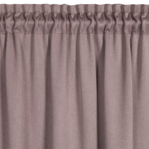 Zasłona 130x300 Carlo pudrowy róż zaciemniająca strukturalna typu blackout gotowa na taśmie Eurofirany Zasłona 130x300 Carlo pudrowy róż zaciemniająca strukturalna typu blackout gotowa na taśmie Eurofirany