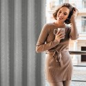 Zasłona 140x250 Oleta srebrna gotowa na przelotkach Eurofirany Zasłona 140x250 Oleta srebrna gotowa na przelotkach Eurofirany