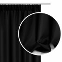 Zasłona gotowa 140x300 czarna na taśmie Viva do salonu Zasłona gotowa 140x300 czarna na taśmie Viva do salonu