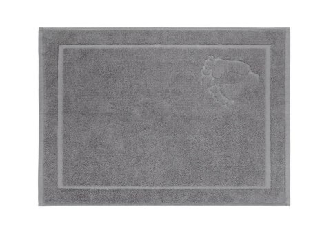 Dywanik łazienkowy 50x70 Stopki szary bawełniany frotte 650g/m2 Faro Dywanik łazienkowy 50x70 Stopki szary bawełniany frotte 650g/m2 Faro