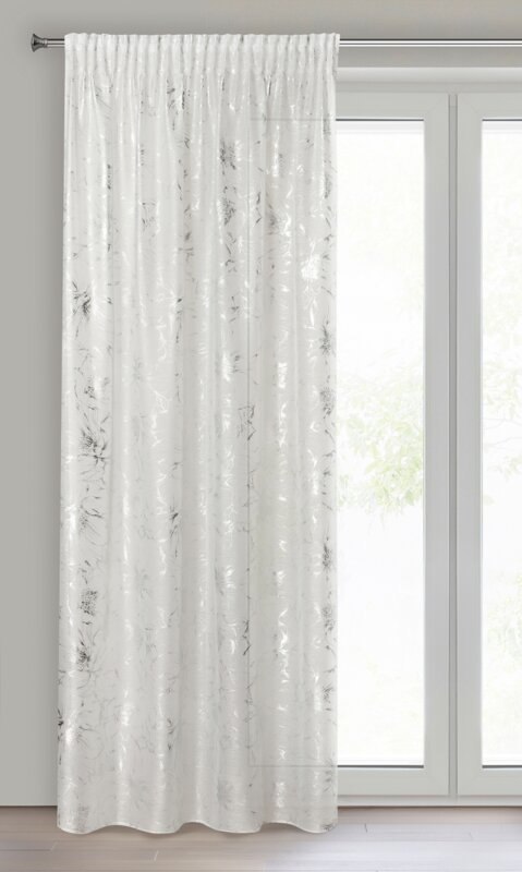 Firana 140x300 Feza biała gotowa na taśmie Eurofirany E12 Firana 140x300 Feza biała gotowa na taśmie Eurofirany E12