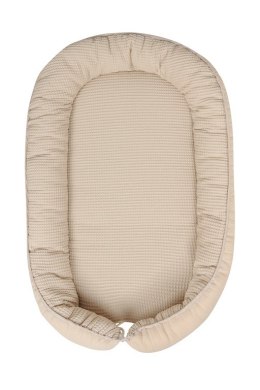 Gniazdko niemowlęce Prestige Muslin 55x80 kremowy materacyk pozycjonujący
