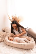 Gniazdko niemowlęce Prestige Muslin 55x80 kremowy materacyk pozycjonujący Gniazdko niemowlęce Prestige Muslin 55x80 kremowy materacyk pozycjonujący