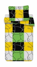 Komplet pościeli 4 szt. 140x200-2szt 70x90 - 2szt.Krata limionkowa czarna z mikrofibry PB25 Komplet pościeli 4 szt. 140x200-2szt 70x90 - 2szt.Krata limionkowa czarna z mikrofibry PB25