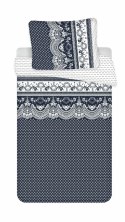 Komplet pościeli 4 szt. 140x200-2szt 70x90 - 2szt.Ornamenty niebieska biala z mikrofibry PB25 Komplet pościeli 4 szt. 140x200-2szt 70x90 - 2szt.Ornamenty niebieska biala z mikrofibry PB25