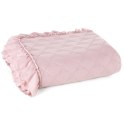 Narzuta Vanesa 170x210 pudrowa różowa z falbanką Eurofirany Narzuta Vanesa 170x210 pudrowa różowa z falbanką Eurofirany