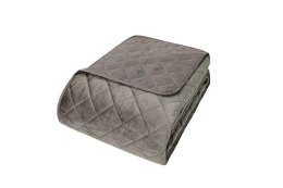 Narzuta dekoracyjna 200x220 Pierre taupe welurowa geometria