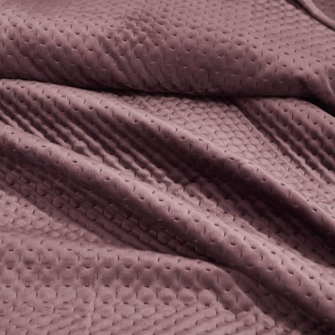 Narzuta welurowa 200x220 Maya pudrowa ciemna geometryczna krzyżyki I24 Narzuta welurowa 200x220 Maya pudrowa ciemna geometryczna krzyżyki I24
