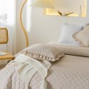 Narzuta z falbanką 240x260 Ruffy beżowa falbanka romby glamour dekoracyjna I2 Narzuta z falbanką 240x260 Ruffy beżowa falbanka romby glamour dekoracyjna I2