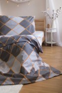 Pościel bawełniana 140x200 Geometria szara poszewka 70x90 B25 Pościel bawełniana 140x200 Geometria szara poszewka 70x90 B25