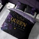 Pościel bawełniana 160x200 Queen kwiaty fioletowa czarna 4332 A Home 130 Pościel bawełniana 160x200 Queen kwiaty fioletowa czarna 4332 A Home 130