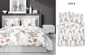 Pościel bawełniana 180x200 biała beżowa zielona kwiaty 4572 B bawełna 16 Pościel bawełniana 180x200 biała beżowa zielona kwiaty 4572 B bawełna 16