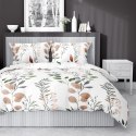 Pościel bawełniana 180x200 biała beżowa zielona kwiaty 4572 B bawełna 16 Pościel bawełniana 180x200 biała beżowa zielona kwiaty 4572 B bawełna 16