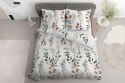 Pościel bawełniana 180x200 biała beżowa zielona kwiaty 4572 B bawełna 16 Pościel bawełniana 180x200 biała beżowa zielona kwiaty 4572 B bawełna 16