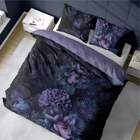Pościel bawełniana 220x200 fioletowa kwiaty 4860 A Holland 73 Pościel bawełniana 220x200 fioletowa kwiaty 4860 A Holland 73