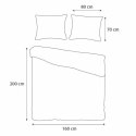 Pościel z kory 160x200 liście monstera szara żółta 1546N Darymex Pościel z kory 160x200 liście monstera szara żółta 1546N Darymex