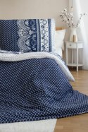 Pościel z mikrofibry 220x200 Ornamenty niebieska biała poszewki 70x90 PB25 Pościel z mikrofibry 220x200 Ornamenty niebieska biała poszewki 70x90 PB25