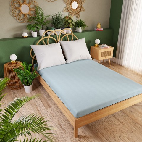 Prześcieradło jersey z gumką 160x200 Dreamy Premium jasne niebieskie 100033/JEG/008/160200/1 Prześcieradło jersey z gumką 160x200 Dreamy Premium jasne niebieskie 100033/JEG/008/160200/1