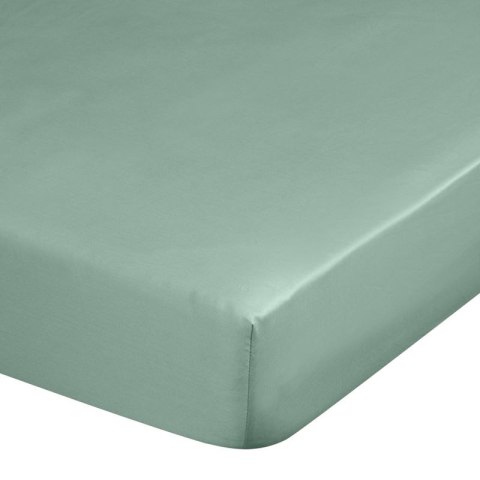 Prześcieradło satynowe z gumką 220x200 Nova miętowe na wysoki materac 30 cm Eurofirany Prześcieradło satynowe z gumką 220x200 Nova miętowe na wysoki materac 30 cm Eurofirany