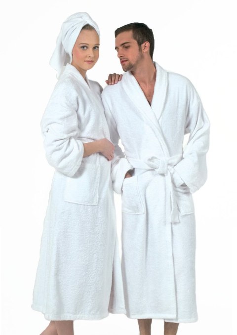 Szlafrok hotelowy frotte Hotel & SPA biały rozmiar: L/XL uniwersalny Szlafrok hotelowy frotte Hotel & SPA biały rozmiar: L/XL uniwersalny