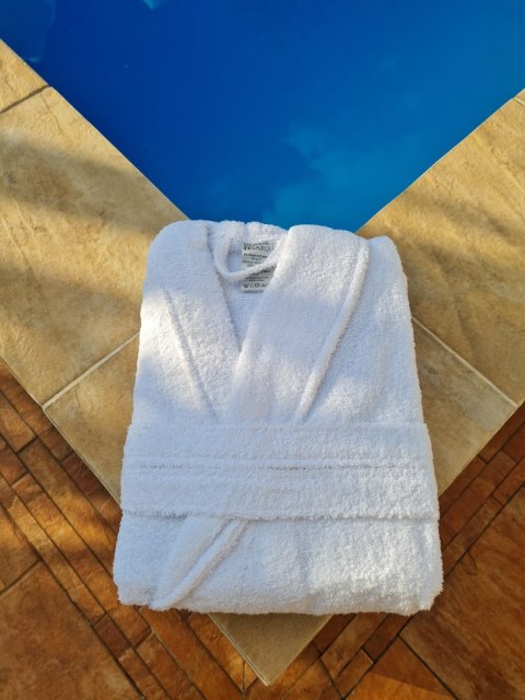 Szlafrok hotelowy frotte Hotel & SPA biały rozmiar: L/XL uniwersalny Szlafrok hotelowy frotte Hotel & SPA biały rozmiar: L/XL uniwersalny