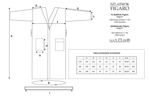 Szlafrok hotelowy frotte Hotel & SPA biały rozmiar: L/XL uniwersalny Szlafrok hotelowy frotte Hotel & SPA biały rozmiar: L/XL uniwersalny