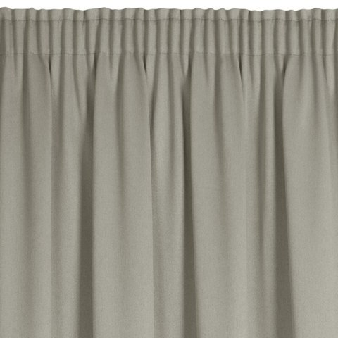 Zasłona 130x300 Carlo beżowa zaciemniająca strukturalna typu blackout gotowa na taśmie Eurofirany Zasłona 130x300 Carlo beżowa zaciemniająca strukturalna typu blackout gotowa na taśmie Eurofirany